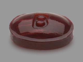 Pill B Maroon Oval is Cough Drops Sugar Free (Cherry)