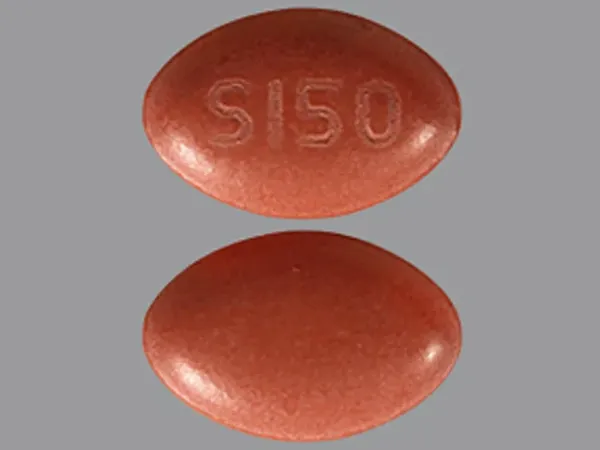 Pill S150 Brown Oval is Carbidopa, Entacapone and Levodopa