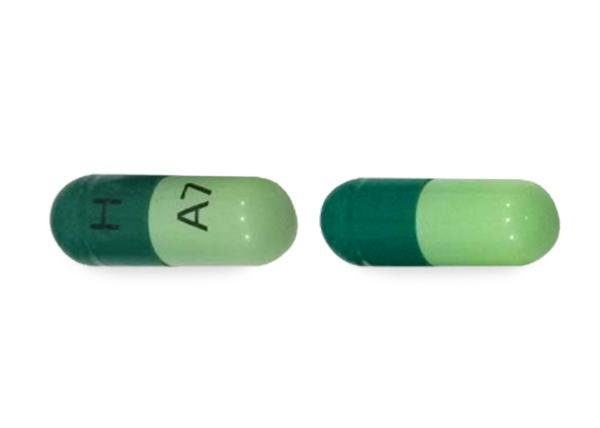 Pill H A7 Green Capsule/Oblong is Atazanavir Sulfate