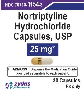 Pill 1154 Orange & White Capsule/Oblong is Nortriptyline Hydrochloride