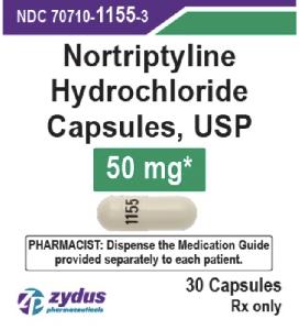 Pill 1155 White Capsule/Oblong is Nortriptyline Hydrochloride