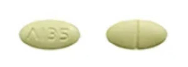 Pill Logo 135 Yellow Oval is Hydrochlorothiazide and Triamterene