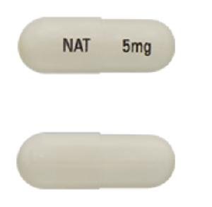 Pill NAT 5mg White Capsule/Oblong is Lenalidomide