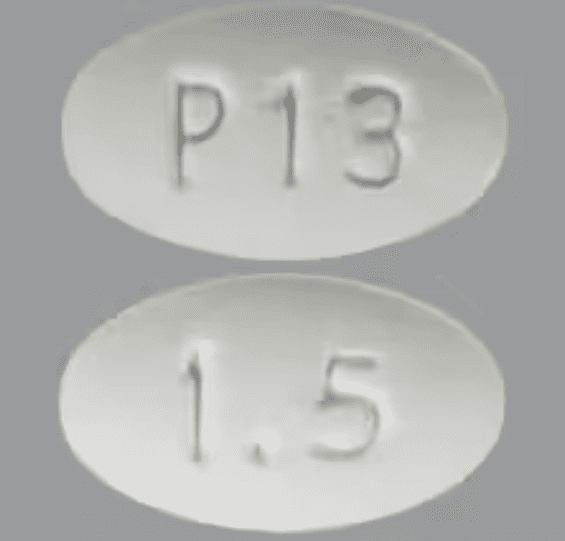 Pill P13 1.5 White Oval is Pramipexole Dihydrochloride Extended Release