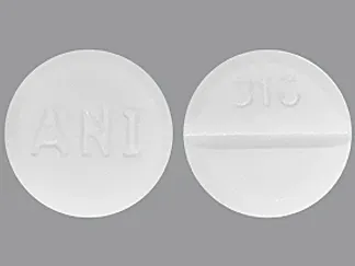 Pill ANI 316 White Round is Glipizide