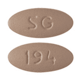 Pill SG 194 Beige Oval is Lacosamide