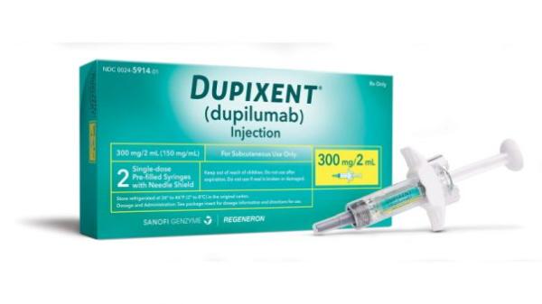 Dupixent 300 mg/2 mL single-dose prefilled syringe (medicine)