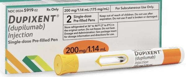 Dupixent (dupilumab) 200 mg/1.14 mL prefilled pen
