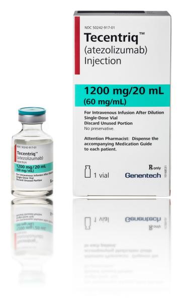 Tecentriq (atezolizumab) 1200 mg/20 mL solution for intravenous infusion
