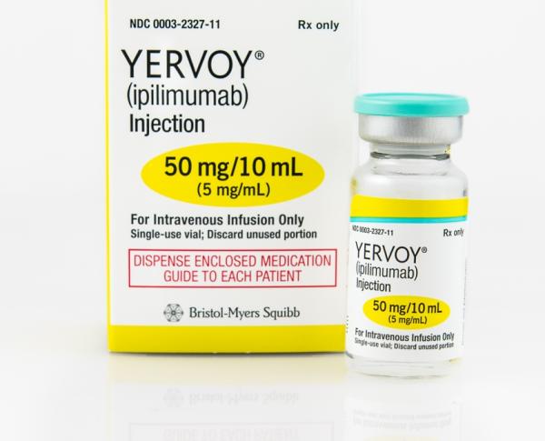 Yervoy (ipilimumab) 50 mg/10 mL injection