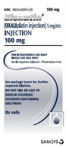 Eloxatin (oxaliplatin) 100 mg injection
