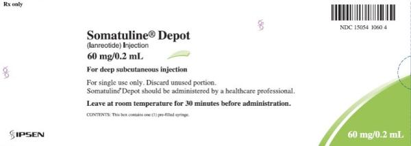 Somatuline Depot (lanreotide) 60 mg/0.2 mL prefilled syringe