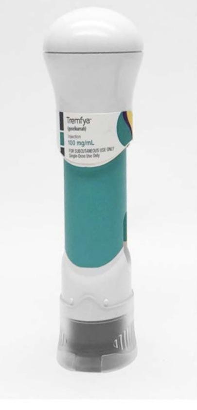 Tremfya 100 mg/mL single-dose One-Press patient-controlled injector medicine