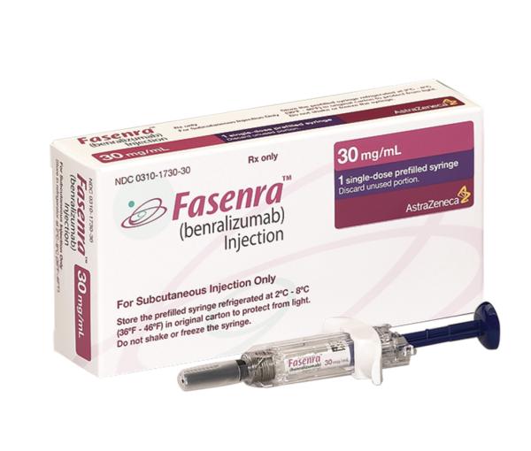 Fasenra 30 mg/mL single-dose prefilled syringe