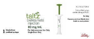 Taltz (ixekizumab) 80 mg/mL single-dose prefilled syringe