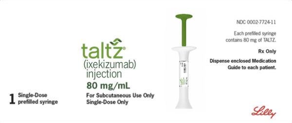 Taltz 80 mg/mL single-dose prefilled syringe medicine