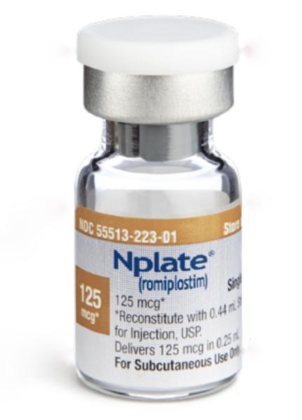 Nplate (romiplostim) 125 mcg lyophilized powder for injection