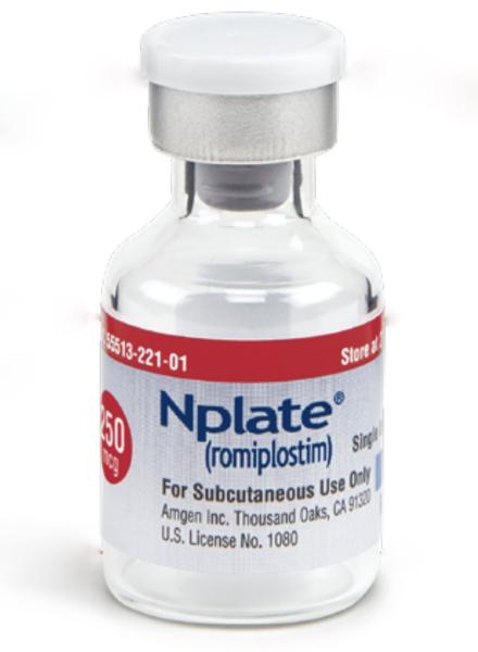 Nplate (romiplostim) 250 mcg lyophilized powder for injection