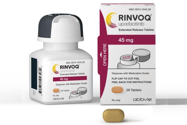 Pill a45 Yellow Capsule/Oblong is Rinvoq