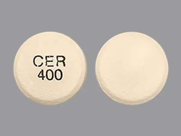 Pill CER 400 Yellow Round is Carbamazepine Extended-Release