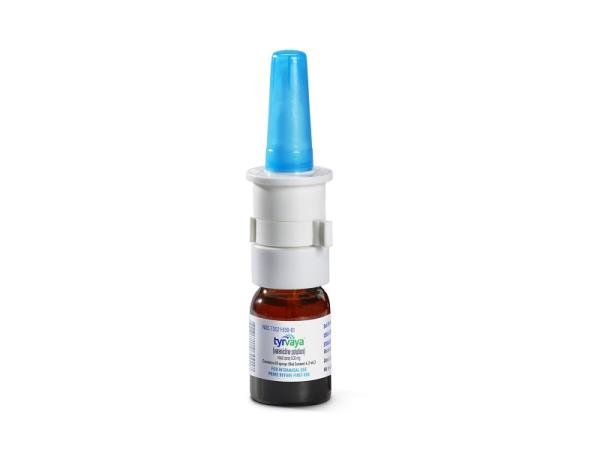 Pill medicine is Tyrvaya 0.03 mg varenicline per spray (0.05 mL)