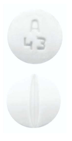 Pill A43 White Round is Prednisone