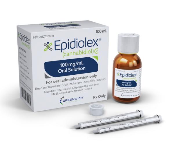 Pill medicine is Epidiolex 100 mg/mL oral solution