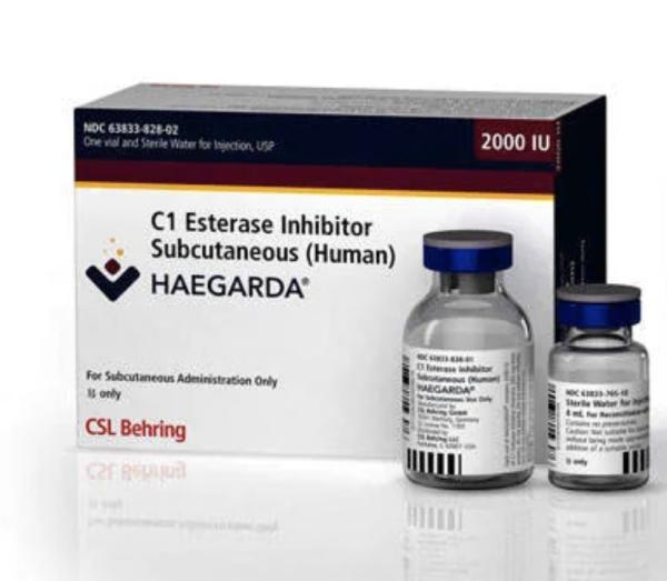 Haegarda (C1 esterase inhibitor (human)) 2000 IU lyophilized powder for injection