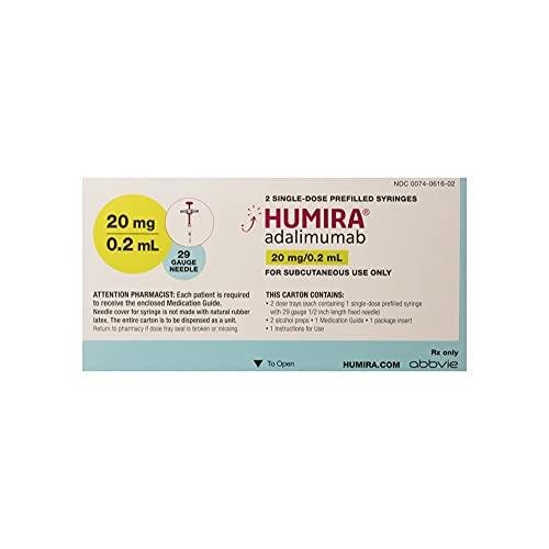 Humira 20 mg/0.2 mL in a single-dose prefilled glass syringe medicine