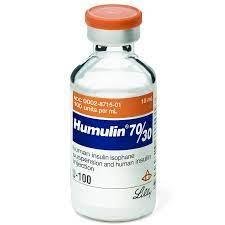 Pill medicine is Humulin 70/30 100 units per mL (U-100)