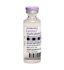 Lantus (insulin glargine) 100 units per mL (U-100)