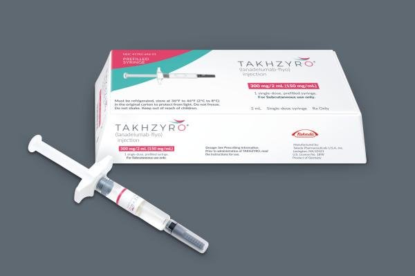 Takhzyro (lanadelumab) 300 mg/2 mL (150 mg/mL) prefilled syringe