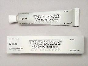 Pill medicine is Tazorac 0.05% cream