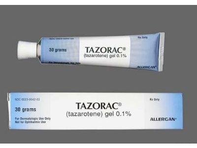 Tazorac 0.1% gel medicine