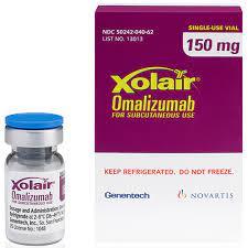 Xolair 150 mg lyophilized powder for injection medicine