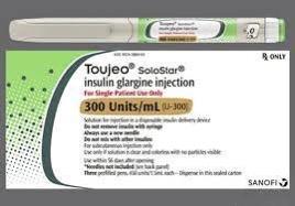 Le médicament sous forme de pilule est Toujeo SoloStar 300 unités par ml (U-300) stylo prérempli de 1,5 ml