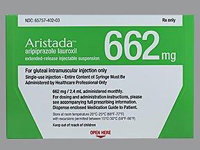 Aristada 662 mg/2.4 mL injection (medicine)