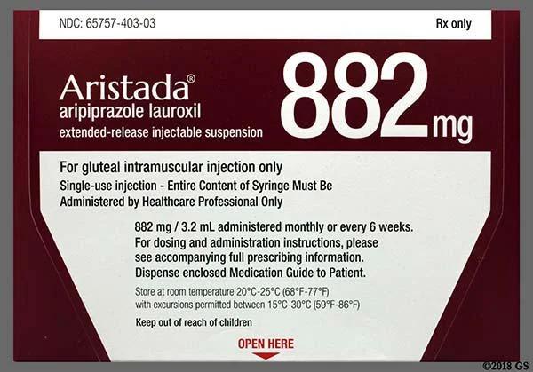 Aristada 882 mg/3.2 mL injection