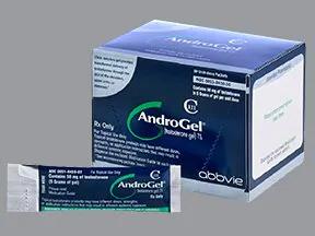 Androgel 50 mg/5 g (1%) gel in unit dose packets medicine