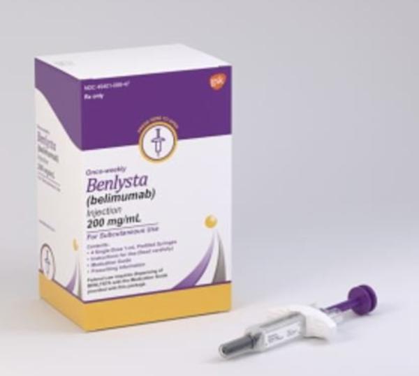 Benlysta (belimumab) 200 mg/mL single-dose prefilled autoinjector