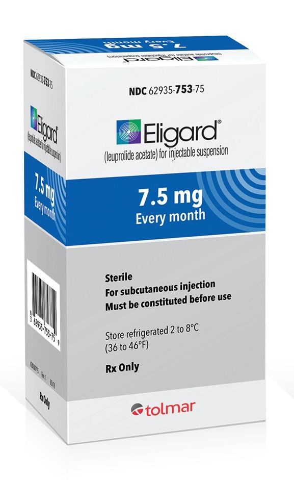 Eligard 7.5 mg single-dose injection kit medicine