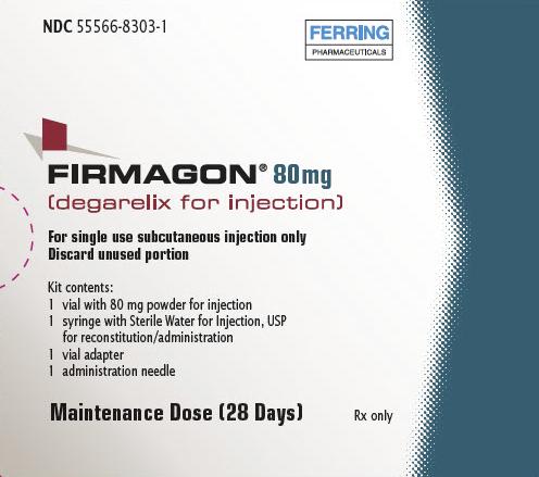 Firmagon maintenance dose: one single-dose vial delivering 80 mg medicine