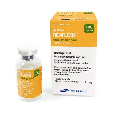 Pill medicine is Renflexis infliximab-abda 100 mg lyophilized powder for Injection