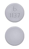 Pill b 1137 White Round is Lanthanum Carbonate (Chewable)