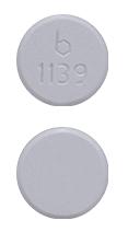 Pill b 1139 White Round is Lanthanum Carbonate (Chewable)