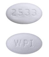 Pill WPI 2533 White Oval is Dalfampridine Extended-Release