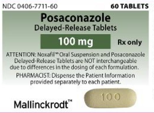 Posaconazole delayed-release 100 mg M 100