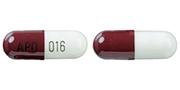 Pill APO 016 Brown & White Capsule-shape is Diltiazem Hydrochloride Extended-Release
