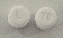 Asenapine (sublingual) 2.5 mg L 70