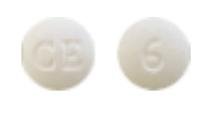 Pill CE 6 White Round is Ondansetron Hydrochloride